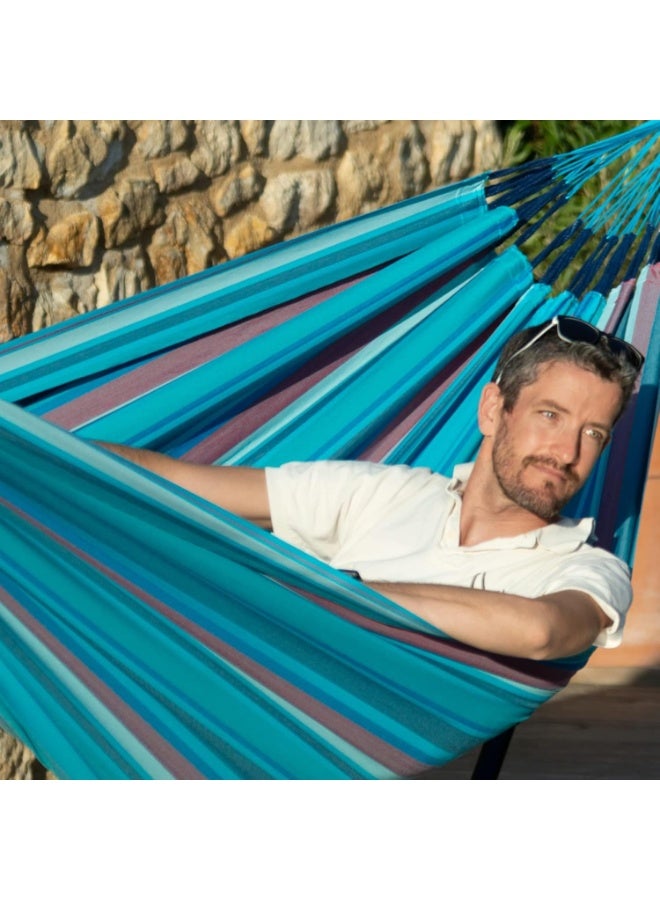 La Siesta® Brisa Wave Classic Hammock - Weatherproof Outdoor Relaxation for Kingsize Hammock, Authentic and Comfortable Relaxation - Image 4